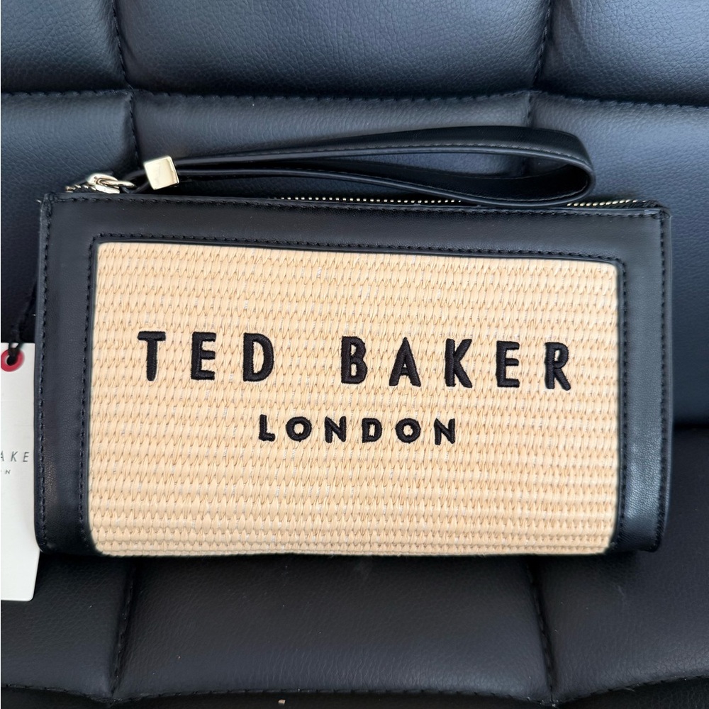 Ted Baker Black and Tan Men's Clutch Wallet